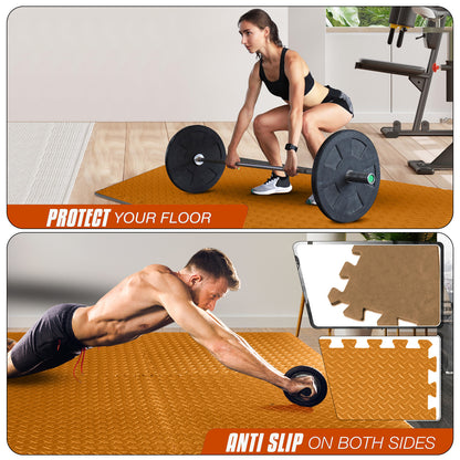 EVA INTERLOCKING FLOOR MATS SOFT FOAM GYM FLOORING MAT YOGA TILES 25 MM 60X60Cm