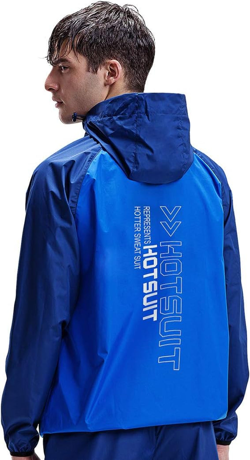 Sauna Suit for Men Sweat Sauna Jacket Pant Gym Workout Sweat Suits