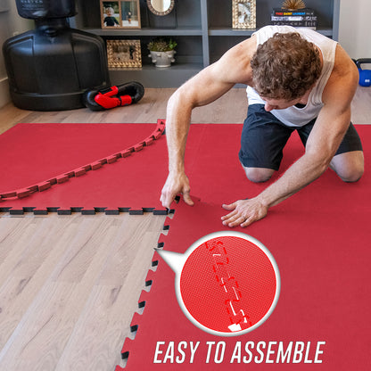 EVA INTERLOCKING FLOOR MATS SOFT FOAM GYM FLOORING MAT YOGA TILES 25 MM 60X60Cm