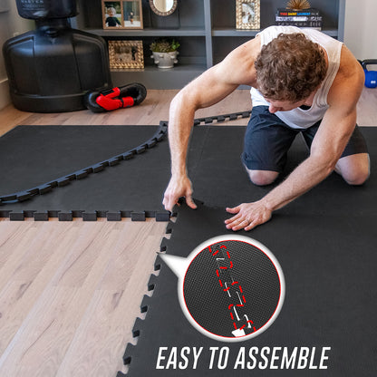 EVA INTERLOCKING FLOOR MATS SOFT FOAM GYM FLOORING MAT YOGA TILES 25 MM 60X60Cm