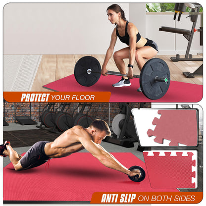 EVA INTERLOCKING FLOOR MATS SOFT FOAM GYM FLOORING MAT YOGA TILES 25 MM 60X60Cm