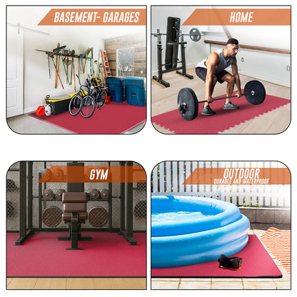 EVA INTERLOCKING FLOOR MATS SOFT FOAM GYM FLOORING MAT YOGA TILES 25 MM 60X60Cm