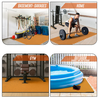 EVA INTERLOCKING FLOOR MATS SOFT FOAM GYM FLOORING MAT YOGA TILES 25 MM 60X60Cm