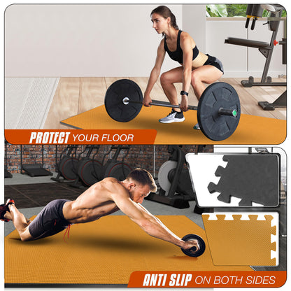 EVA INTERLOCKING FLOOR MATS SOFT FOAM GYM FLOORING MAT YOGA TILES 25 MM 60X60Cm