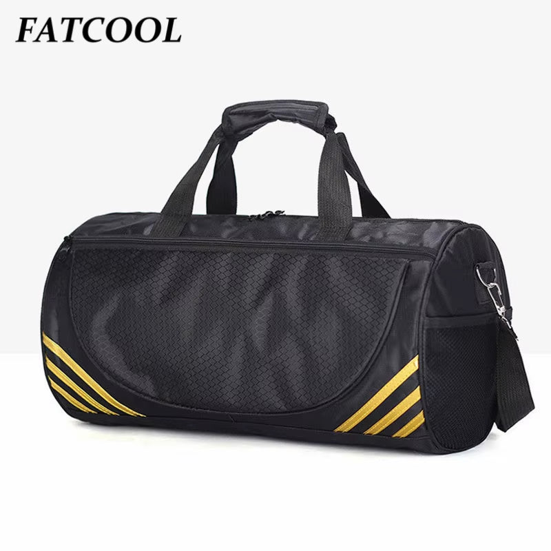 Waterproof Nylon Sport Bag for Men and Women, Training Gym Bag, Outdoor Fitness, Yoga Tote