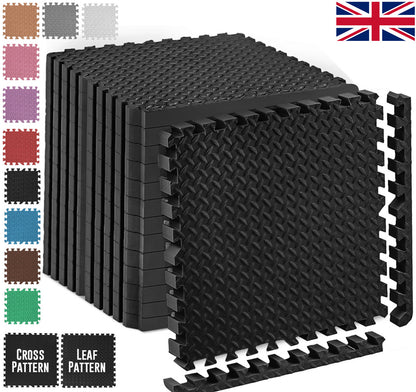 EVA INTERLOCKING FLOOR MATS SOFT FOAM GYM FLOORING MAT YOGA TILES 25 MM 60X60Cm