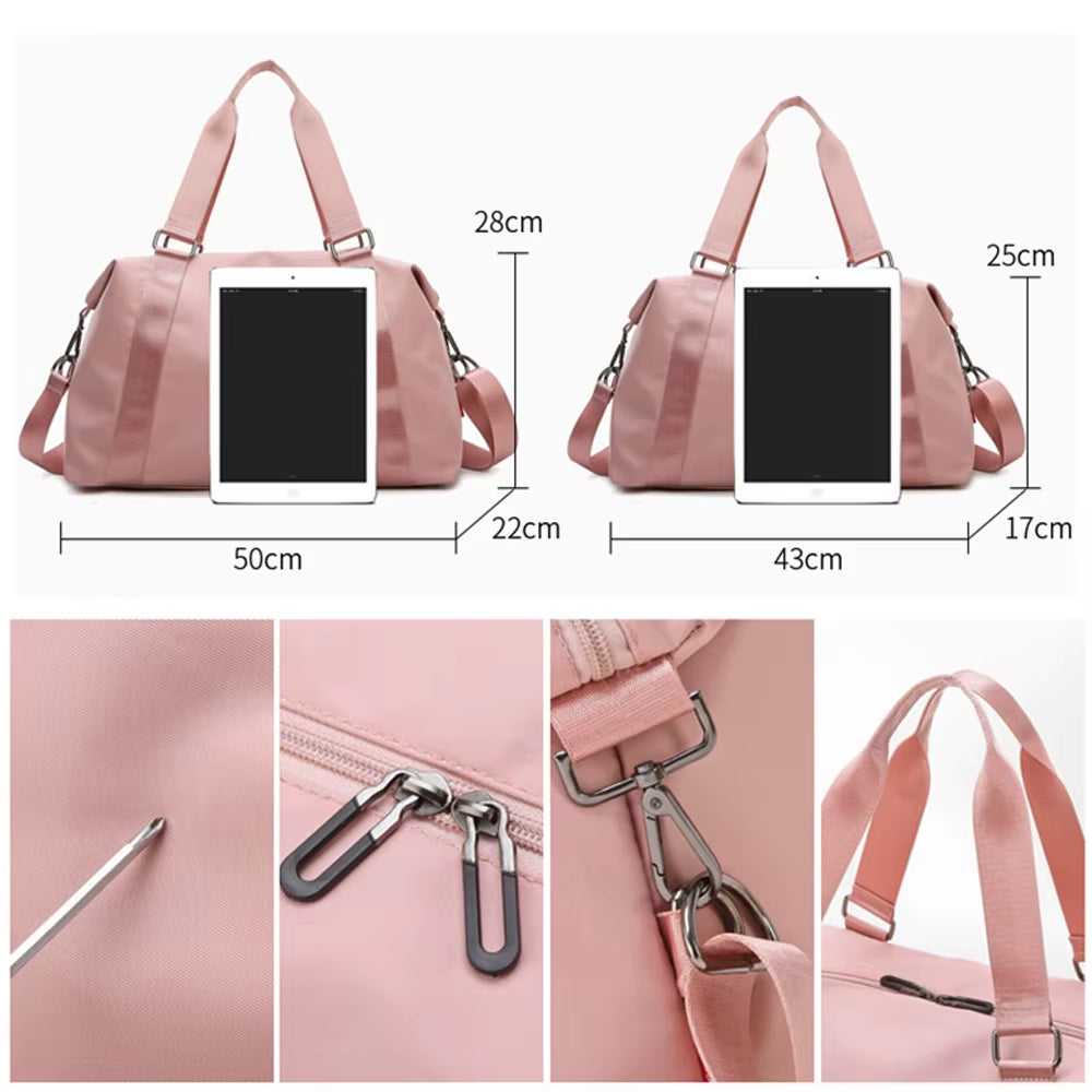 Foldable Gym Bag Waterproof Fitness Bag Crossbody Shoulder Portable Bags Training Sport Bag for Outdoor Traveling Sport X136A