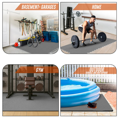 EVA INTERLOCKING FLOOR MATS SOFT FOAM GYM FLOORING MAT YOGA TILES 25 MM 60X60Cm