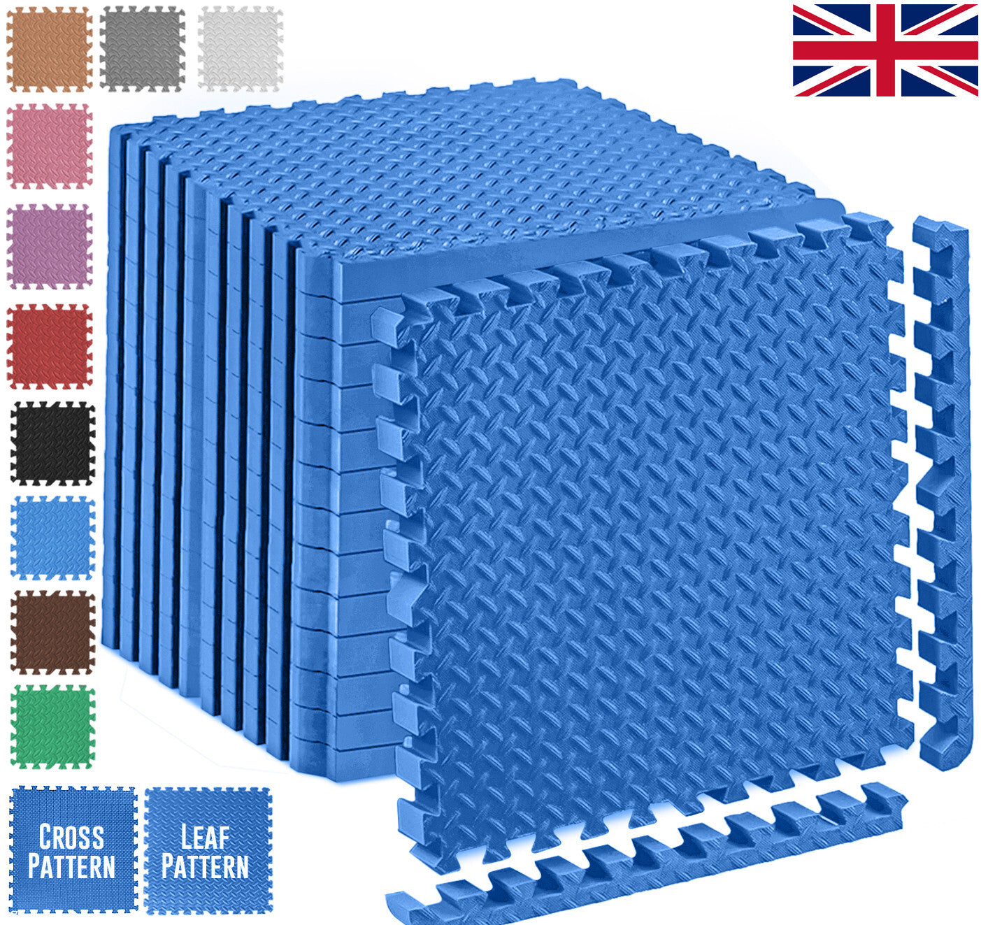 EVA INTERLOCKING FLOOR MATS SOFT FOAM GYM FLOORING MAT YOGA TILES 25 MM 60X60Cm