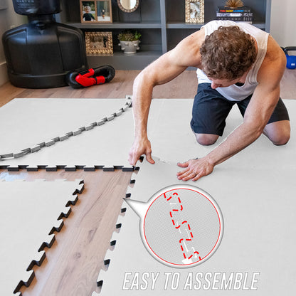 EVA INTERLOCKING FLOOR MATS SOFT FOAM GYM FLOORING MAT YOGA TILES 25 MM 60X60Cm