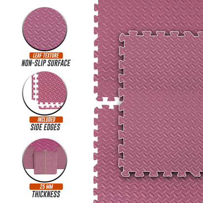EVA INTERLOCKING FLOOR MATS SOFT FOAM GYM FLOORING MAT YOGA TILES 25 MM 60X60Cm