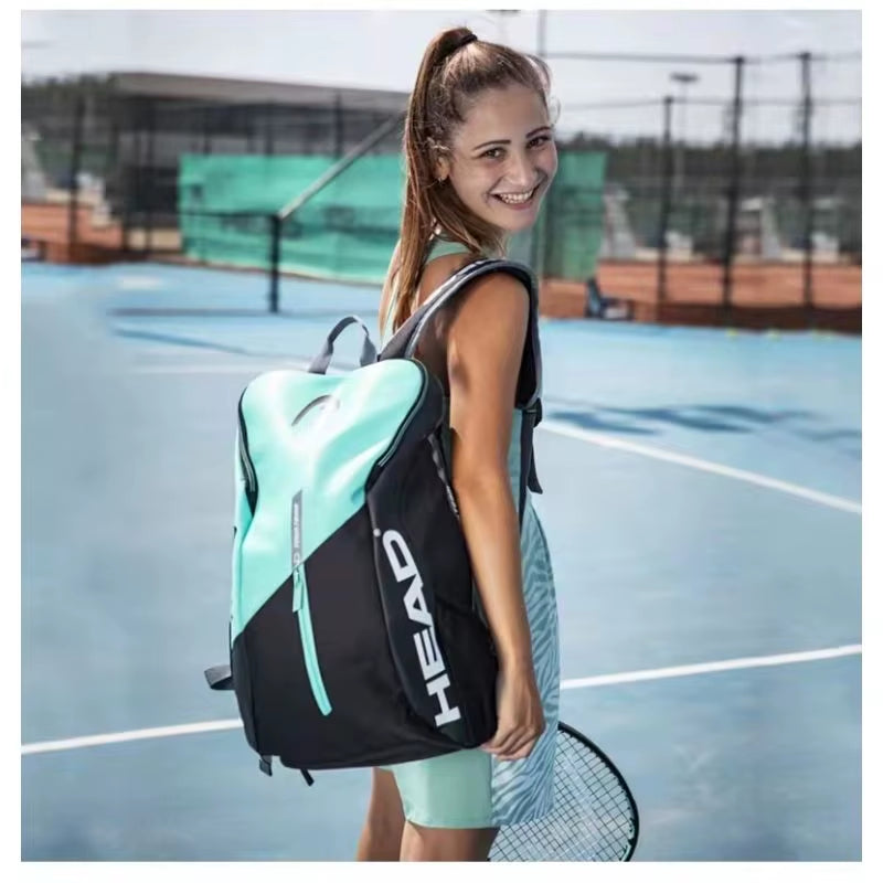 Tennis Backpack Outdoor Sport Bag Tennis Bag Badminton Gymbag Backpack Original Tennis Backpack with Separated Shoe Bag
