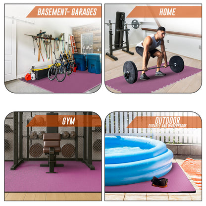 EVA INTERLOCKING FLOOR MATS SOFT FOAM GYM FLOORING MAT YOGA TILES 25 MM 60X60Cm