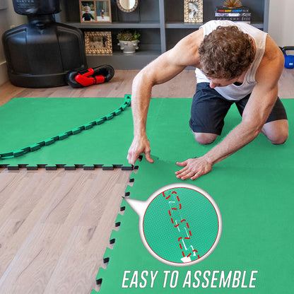 EVA INTERLOCKING FLOOR MATS SOFT FOAM GYM FLOORING MAT YOGA TILES 25 MM 60X60Cm