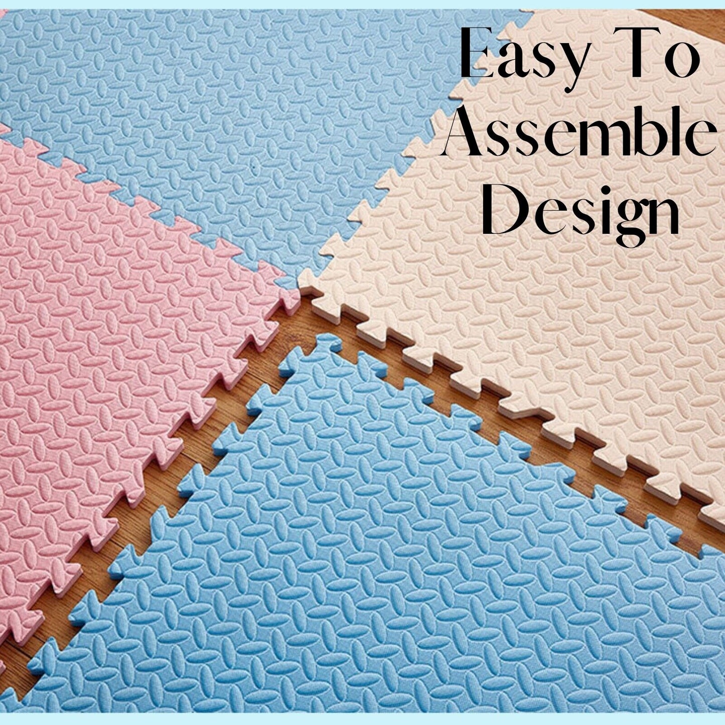 EVA INTERLOCKING FLOOR MATS SOFT FOAM GYM FLOORING MAT YOGA TILES 25 MM 60X60Cm