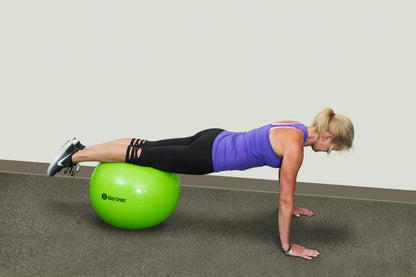 Green Fitness Ball (55 Cm), Pump & Exercise Guide Included