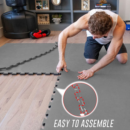 EVA INTERLOCKING FLOOR MATS SOFT FOAM GYM FLOORING MAT YOGA TILES 25 MM 60X60Cm