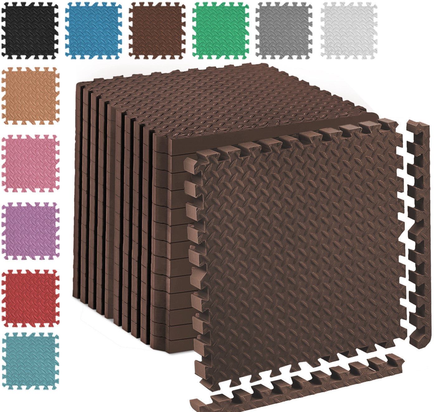 EVA INTERLOCKING FLOOR MATS SOFT FOAM GYM FLOORING MAT YOGA TILES 25 MM 60X60Cm