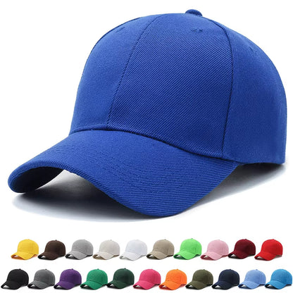 Unisex Cap Casual Plain Baseball Cap Adjustable Snapback Hats for Women Men Hip Hop Cap Street Dad Hat