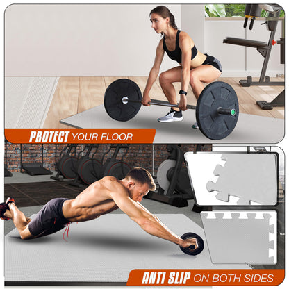 EVA INTERLOCKING FLOOR MATS SOFT FOAM GYM FLOORING MAT YOGA TILES 25 MM 60X60Cm