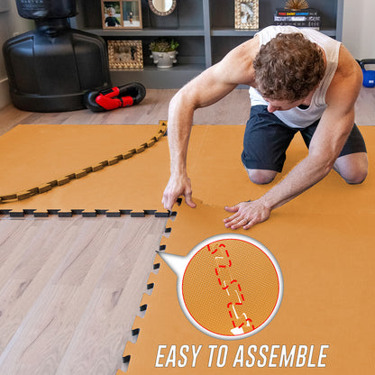 EVA INTERLOCKING FLOOR MATS SOFT FOAM GYM FLOORING MAT YOGA TILES 25 MM 60X60Cm